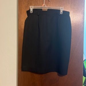black stripped skirt